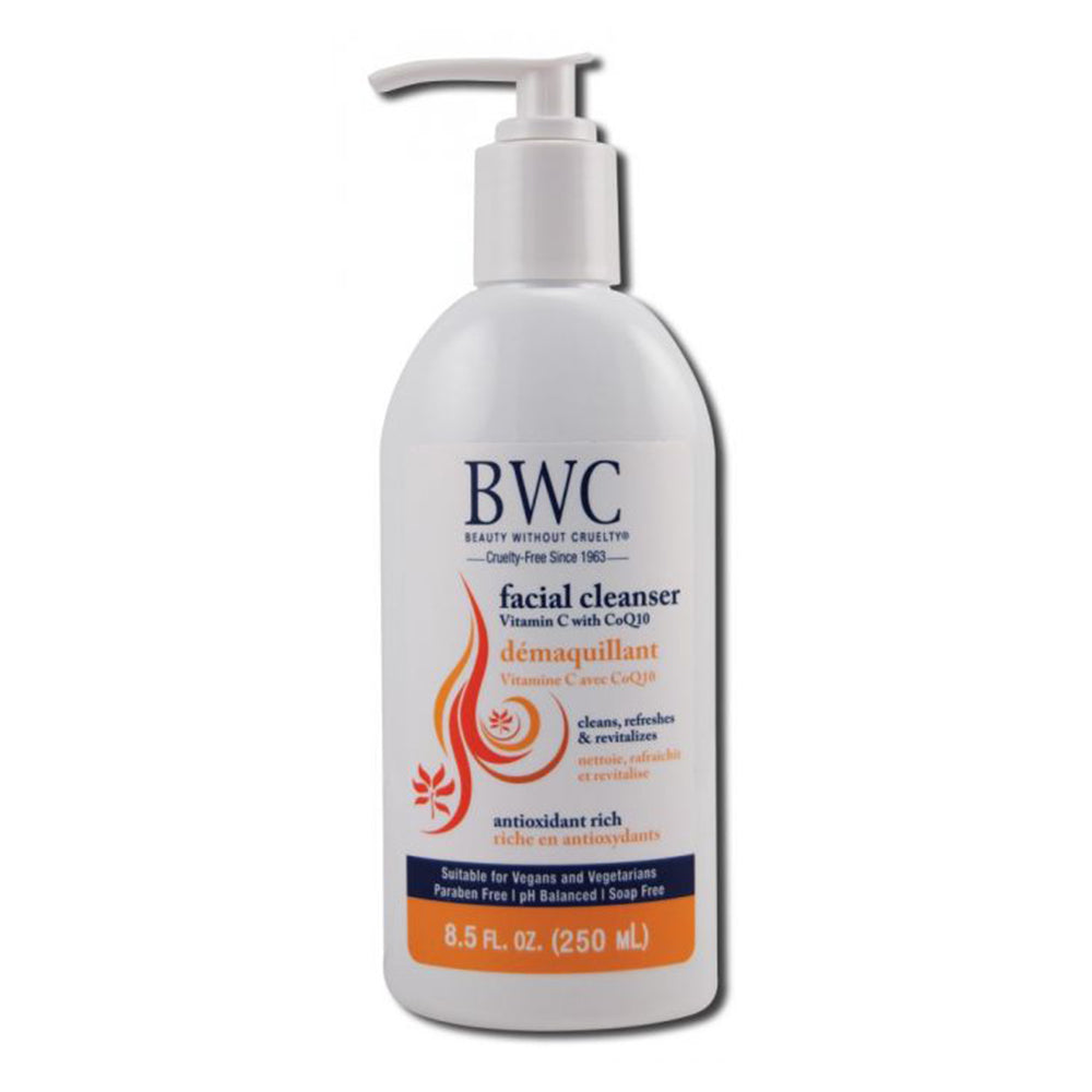 BWC Facial Cleanser Demaquillant Vitamin C with CoQ10 Antioxidant Rich Cleans and Refreshes 8.5 Oz (250ml)