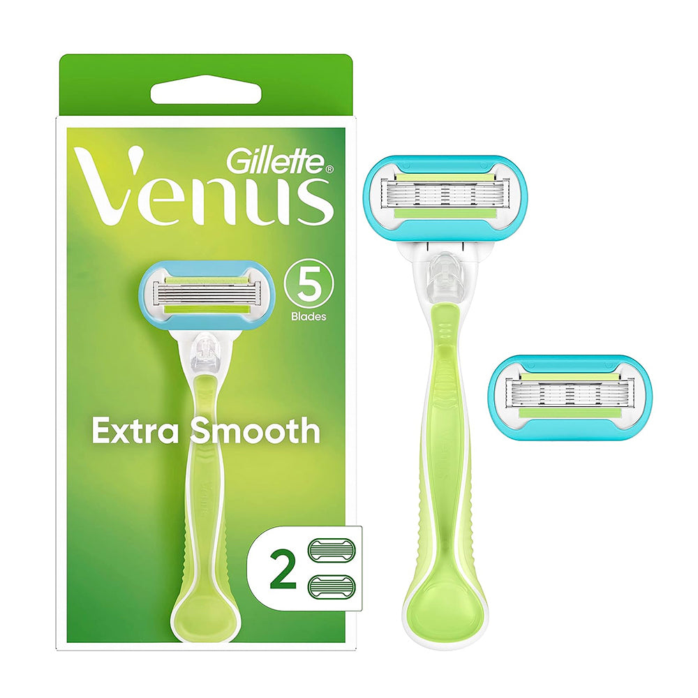 Gillette Venus Embrace Womens Razor With 2 Razor Blade Refills 1Ea