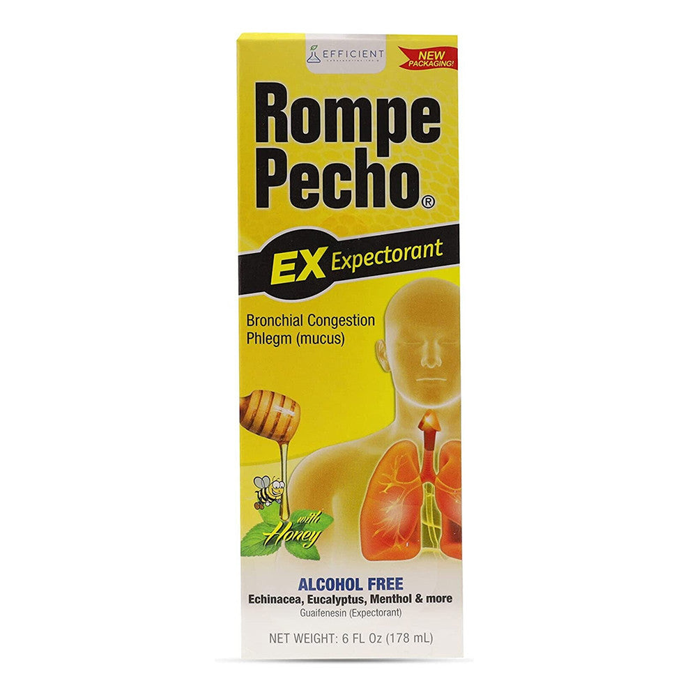 Rompe Pecho Cough Syrup, Alcohol Free, 6 Oz