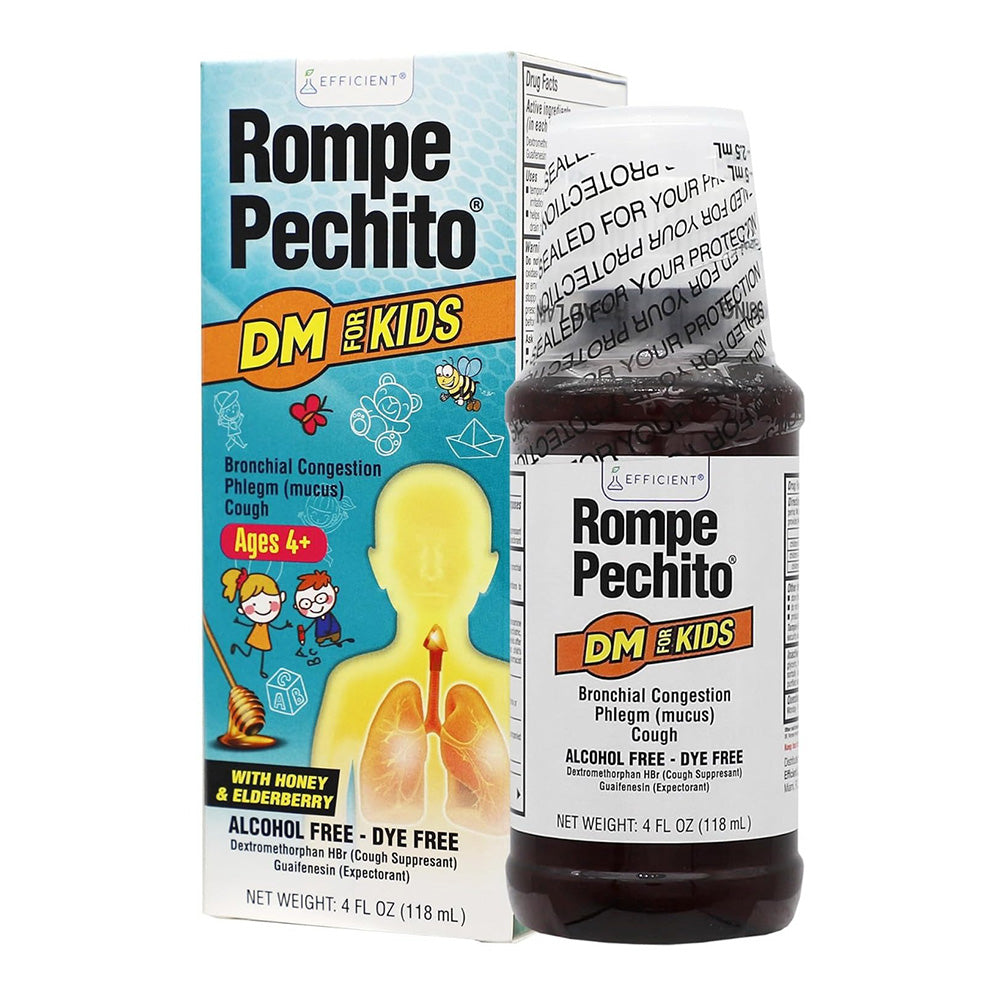 Rompe Pechito Dm for Kids Cough Relief 4Oz (118ml)