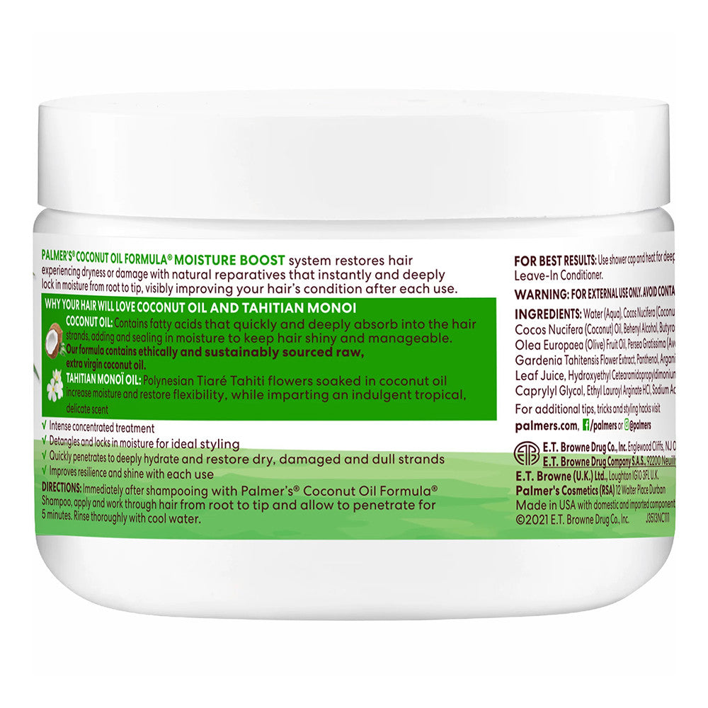 Palmers Coconut Oil Formula Moisture Boost Deep Conditioner, 12 Oz