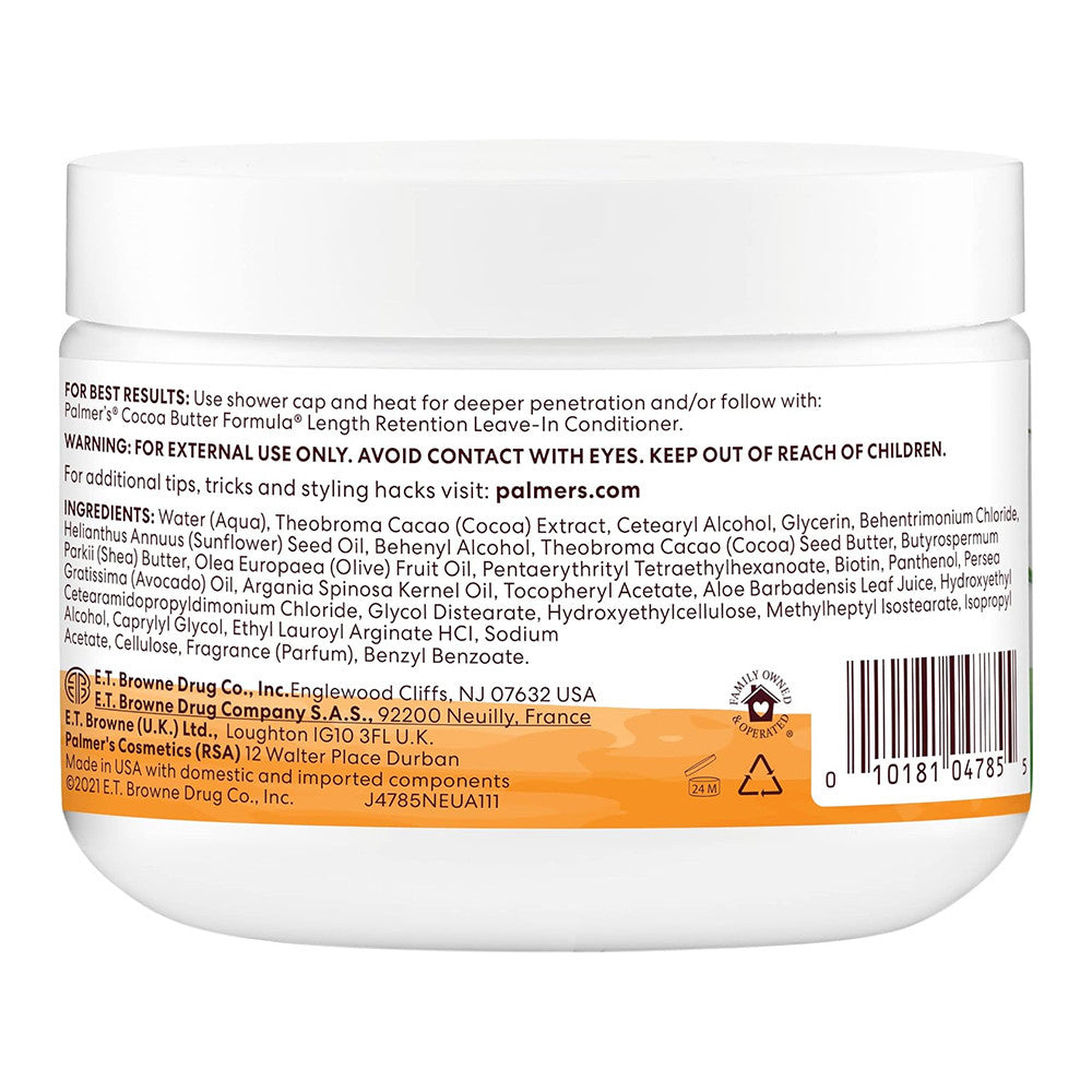 Palmers Cocoa Butter and Biotin Length Retention Sulfate Free Deep Conditioner, 12 Oz