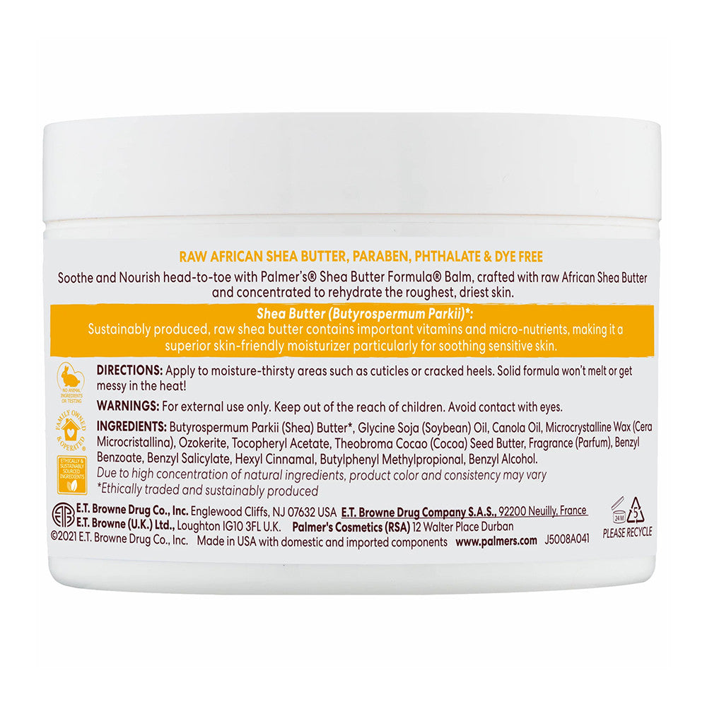 Palmers Shea Butter Formula Raw Shea Nourishing Body Balm, 7.25 Oz