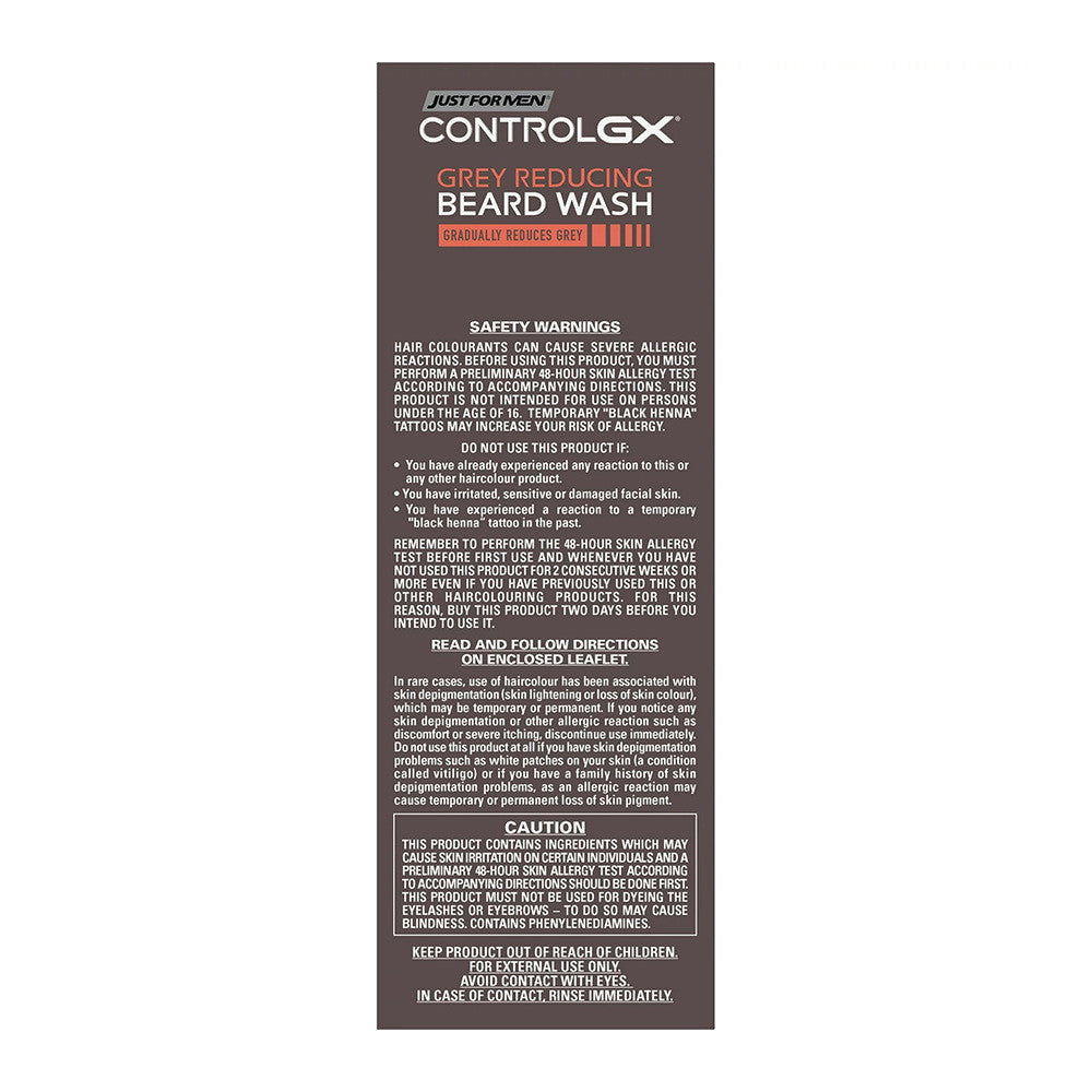 Just For Men Control GX Gradual Grey Reducing Beard Wash, 4 Oz