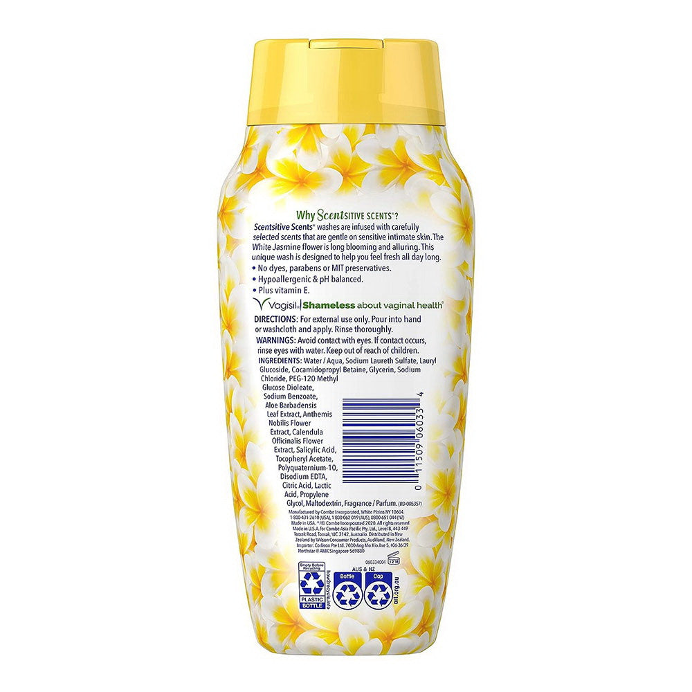Vagisil Scentsitive Scents Daily Feminine Intimate Wash, White Jasmine, 12 Oz