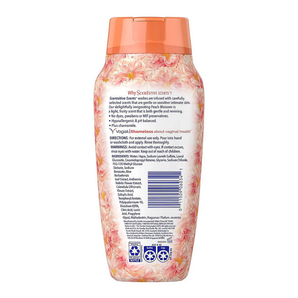 Vagisil Scentsitive Scents Daily Feminine Intimate Wash, Peach Blossom, 12 Oz