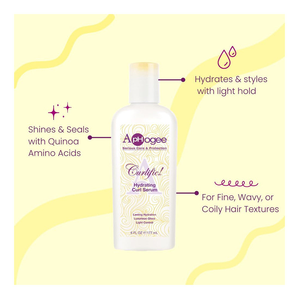 ApHogee Curlific Hydrating Curl Serum, 6 Oz