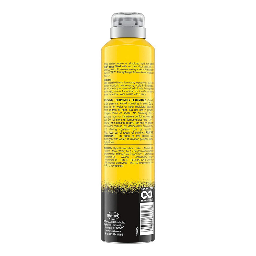 Got2B Glued 2 In 1 Spray Wax, Flexible Texture and Structure Hold, 8 Oz