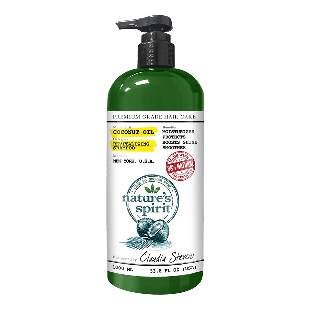 Natures Spirit Coconut Oil Revitalizing Shampoo, 33.8 Oz