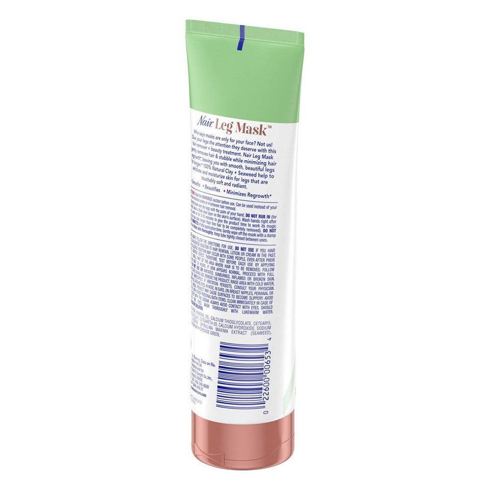 Nair Hair Remover Leg Mask With Clay and Seaweed, 8 Oz