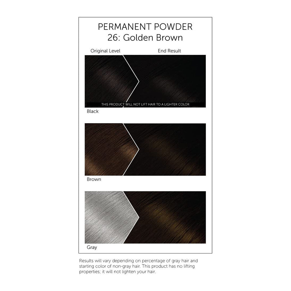Bigen Permanent Powder Hair Color, 26 Golden Brown, 1 Ea
