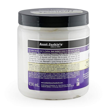 Aunt Jackies Grapeseed Rescued Thirst Quenching Hair Recovery Conditioner Treatment, 15 Oz