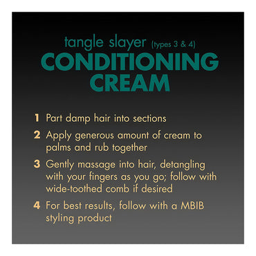 My Black Is Beautiful Type 4 Tangle Slayer Conditioning Cream for Curly Hair, 6.3 Oz