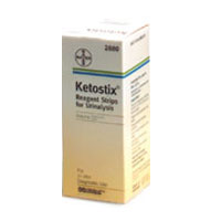 Ketostix Reagent Strips For Urinalysis, Ketone Test - 100 Ea
