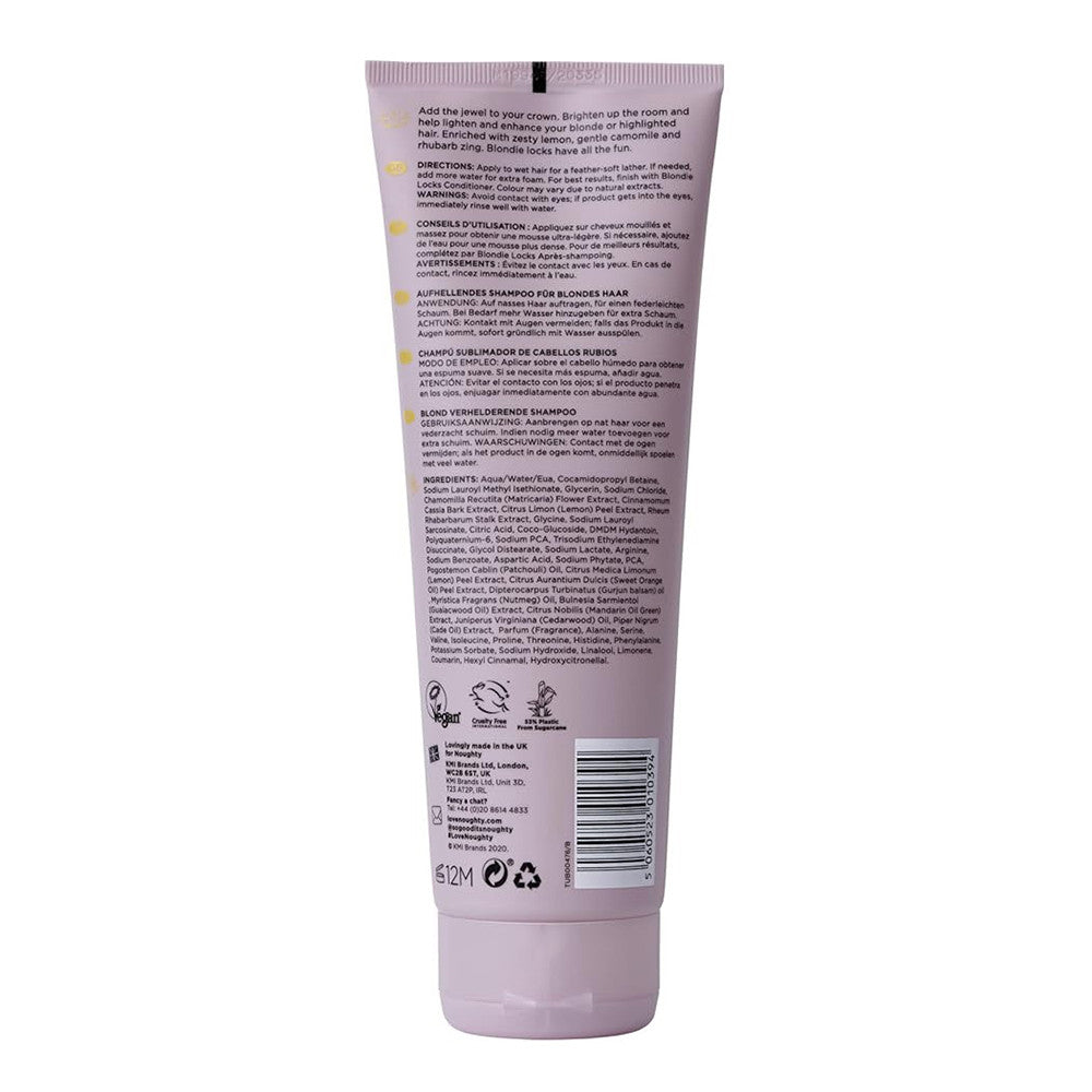Noughty Blondie Locks Blonde Enhancing Shampoo, 8.4 Oz