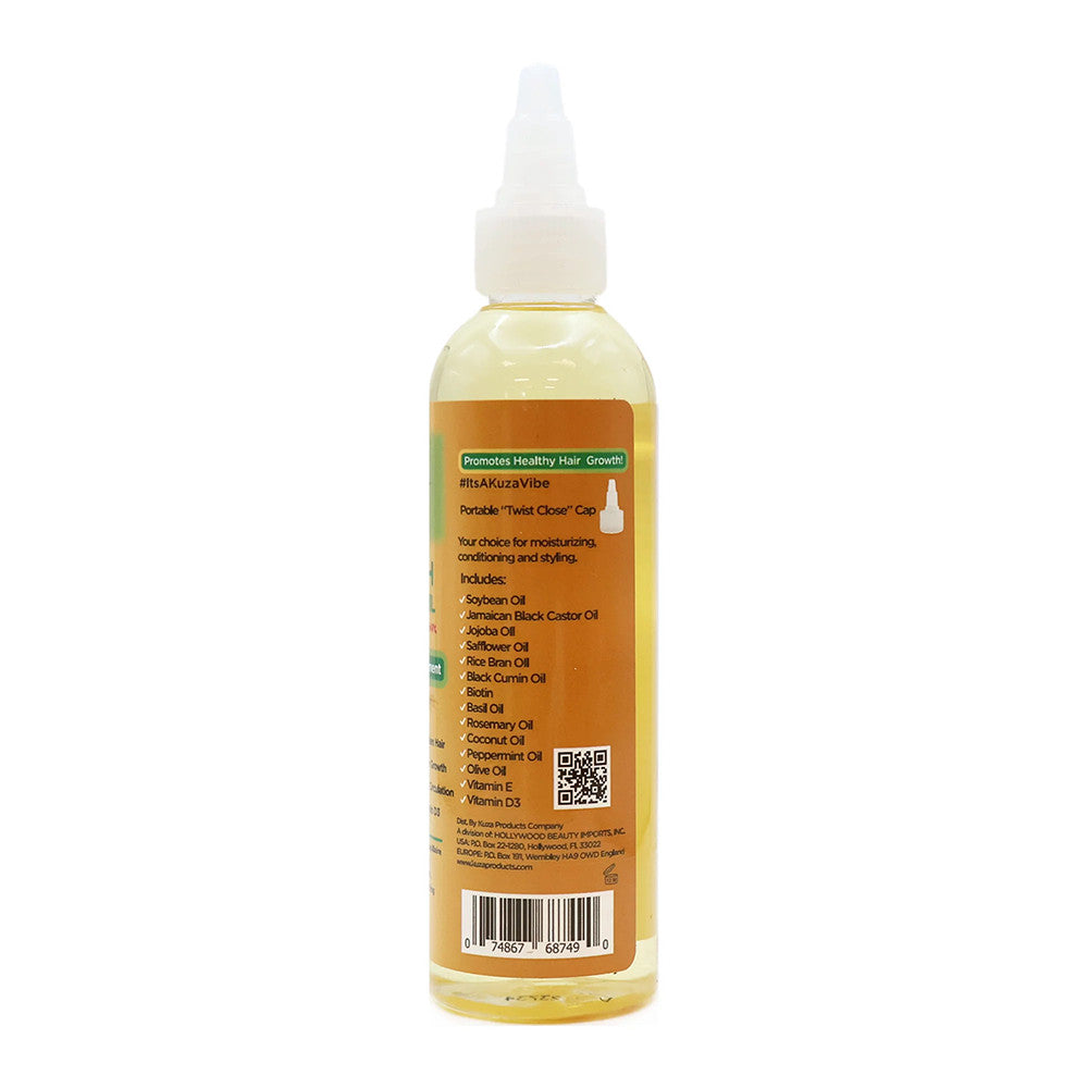 Kuza Growth Premium Oil Hair and Scalp Treatment with Biotin, 4 Oz