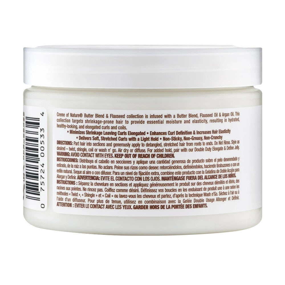 Creme of Nature Butter Blend and Flaxseed Stretch and Define Pudding, 11.5 Oz