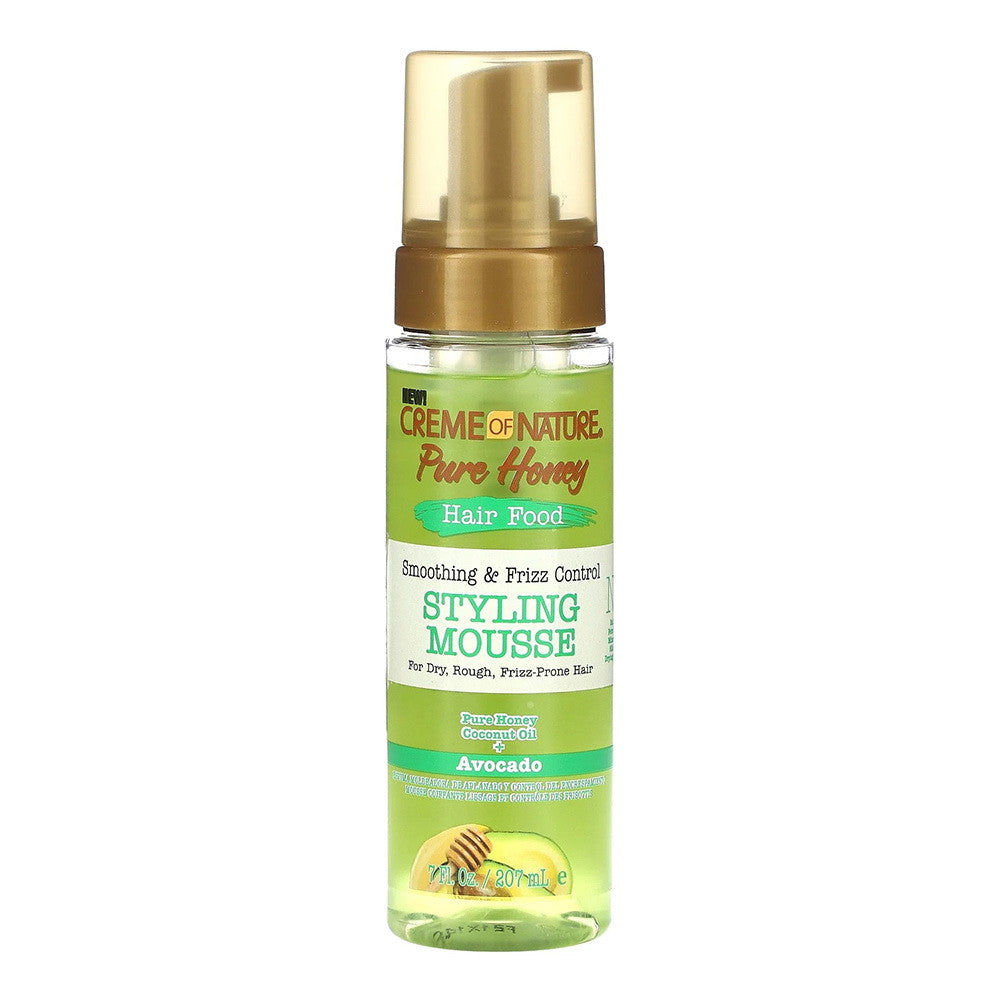 Creme of Nature Pure Honey Hair Food Styling Mousse, 7 Oz