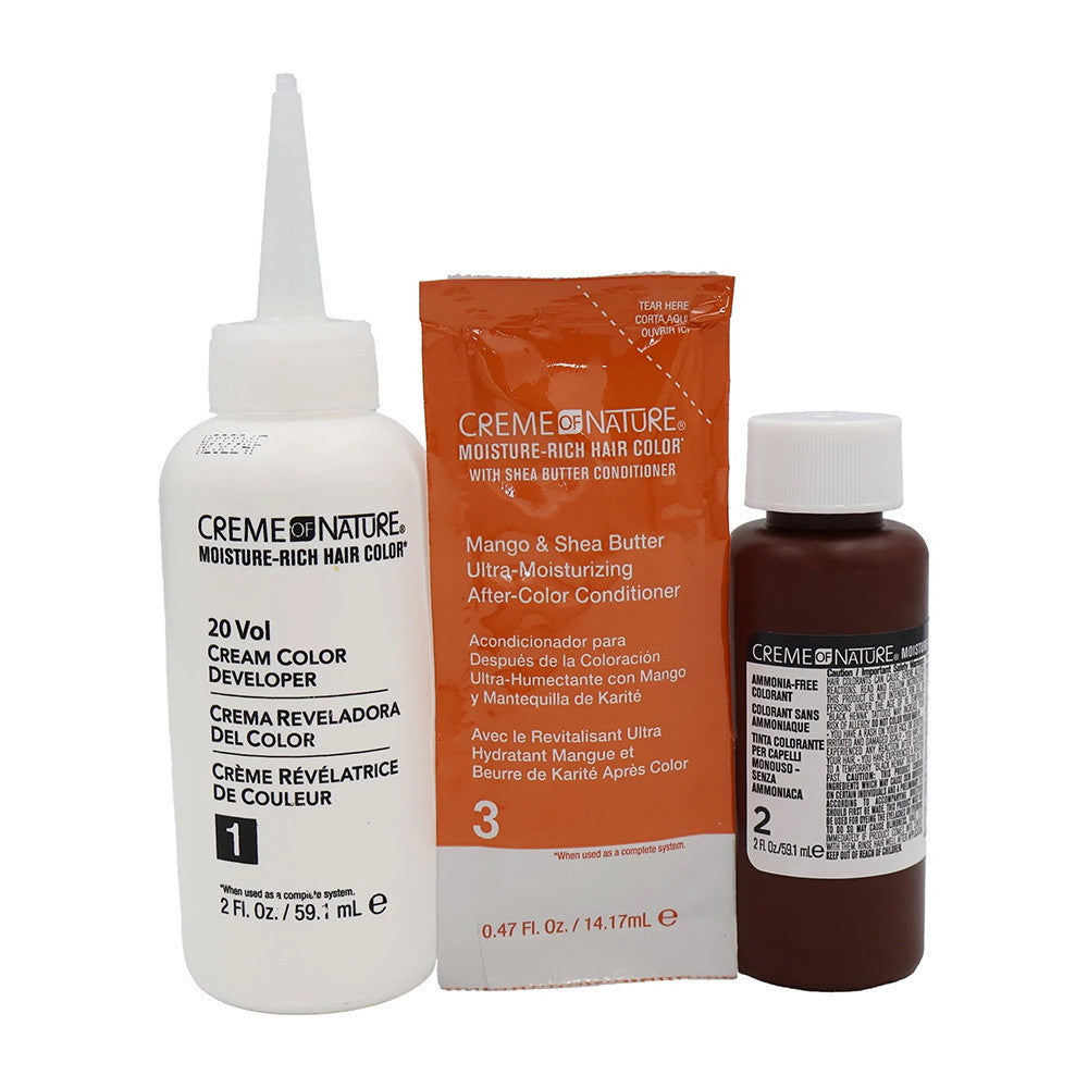 Creme of Nature Moisture Rich Hair Color with Shea Butter, C32 Spiced Red, 1 Ea