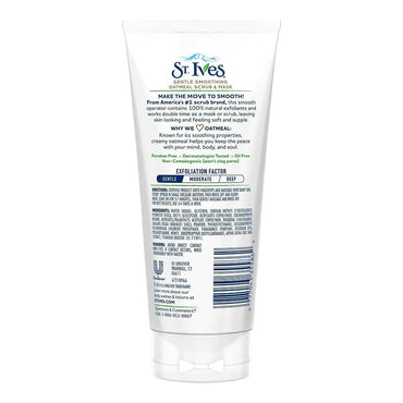 St Ives Gentle Smoothing Oatmeal Scrub and Mask, 6 Oz