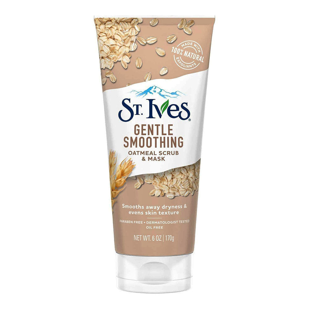 St Ives Gentle Smoothing Oatmeal Scrub and Mask, 6 Oz