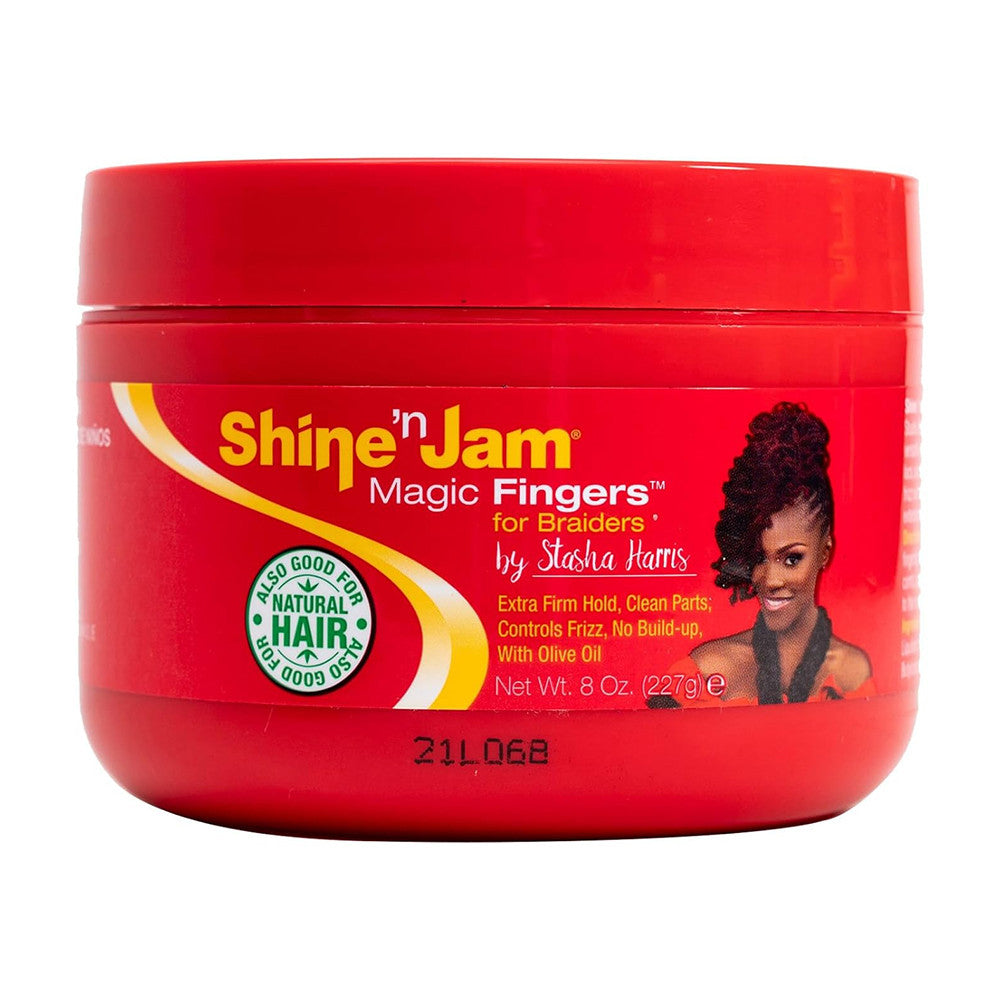 Ampro Shine N Jam Magic Fingers For Braiders, Extra Firm Hold, 8 Oz