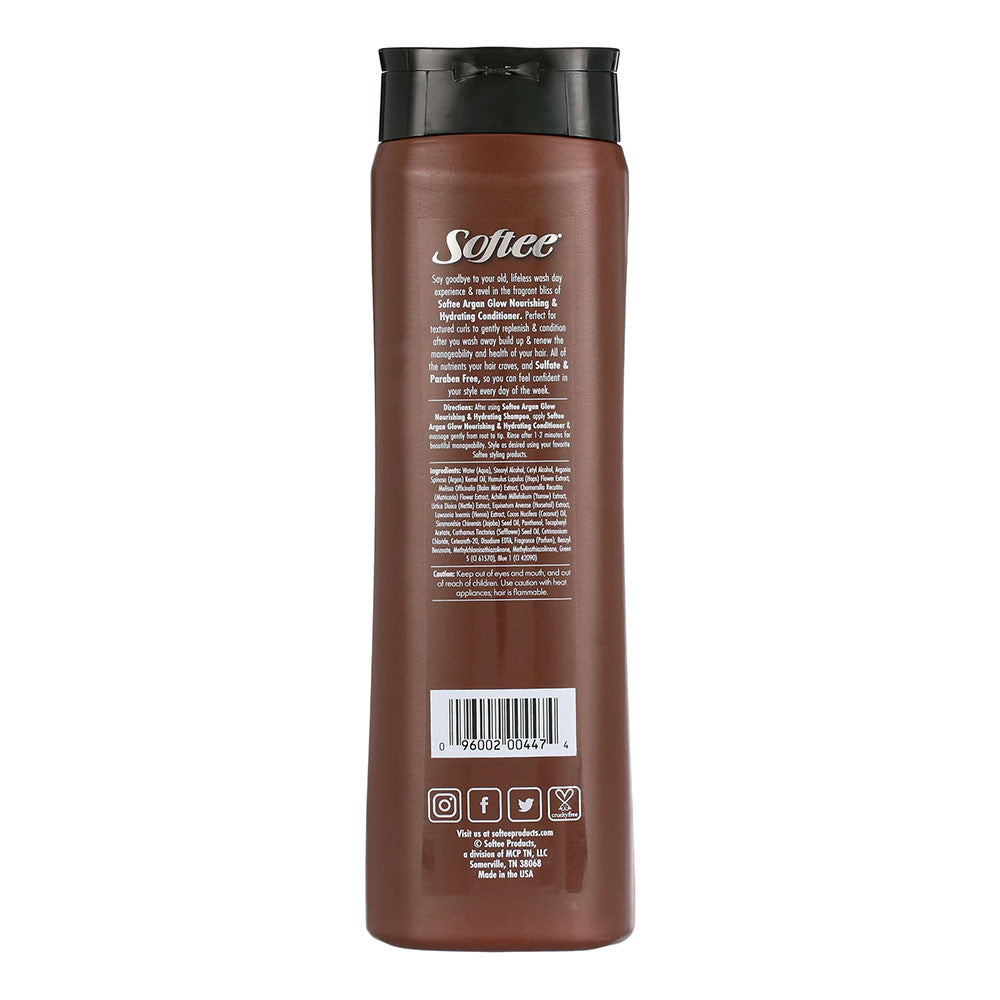 Softee Argan Glow Moisturizing Hair Conditioner, 12.5 Oz