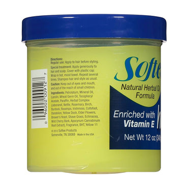 Softee Hair Food Enriched with Vitamin E, 12 Oz