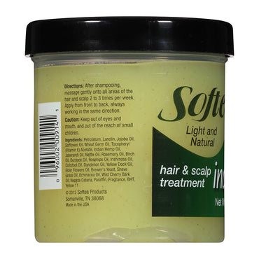 Softee Light and Natural Indian Hemp Hair and Scalp Treatment, 12 Oz