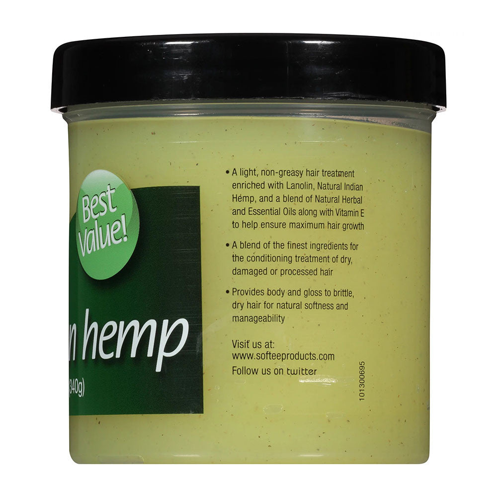Softee Light and Natural Indian Hemp Hair and Scalp Treatment, 12 Oz
