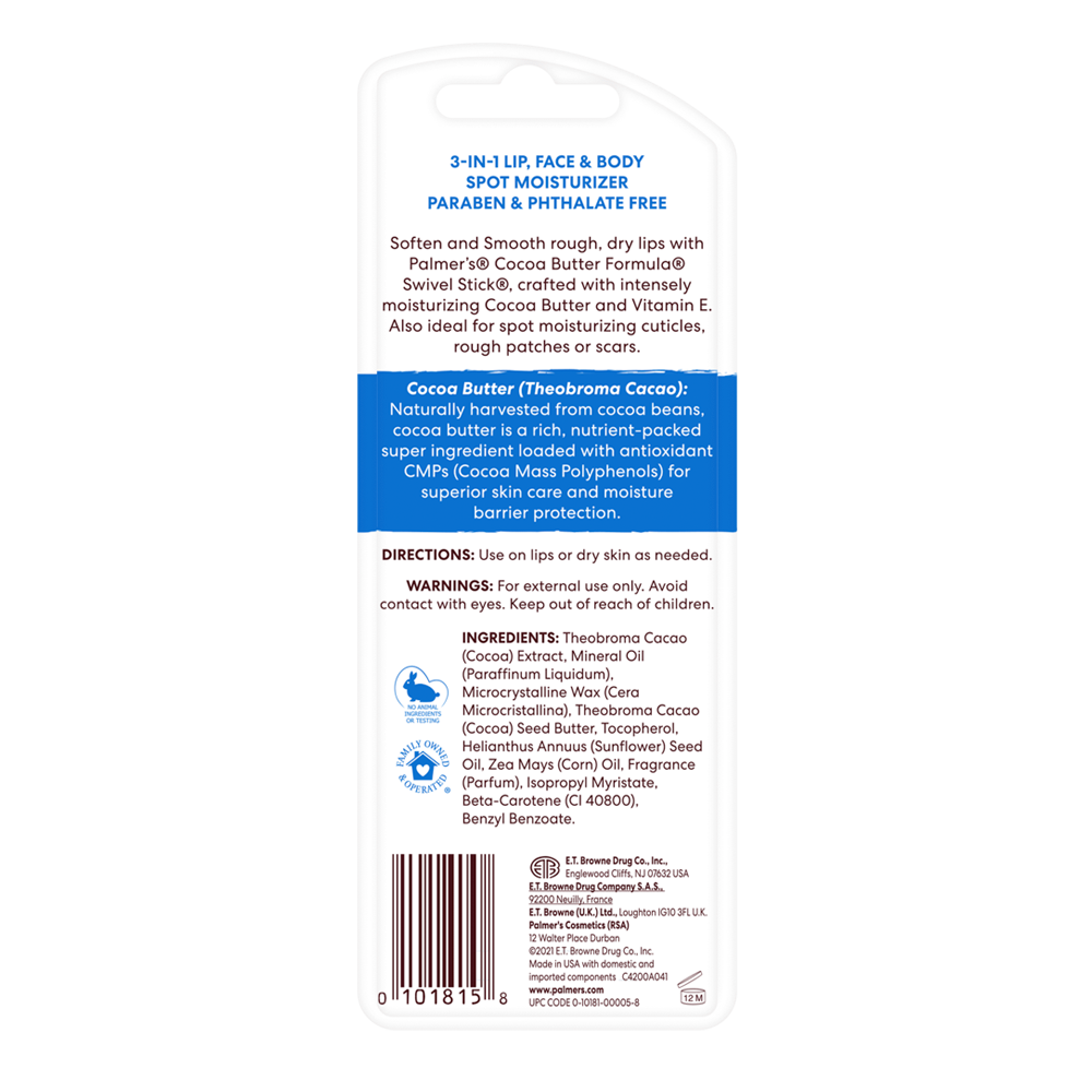 Palmers Cocoa Butter Formula With Vitamin E Swivel Stick, 0.5 Oz