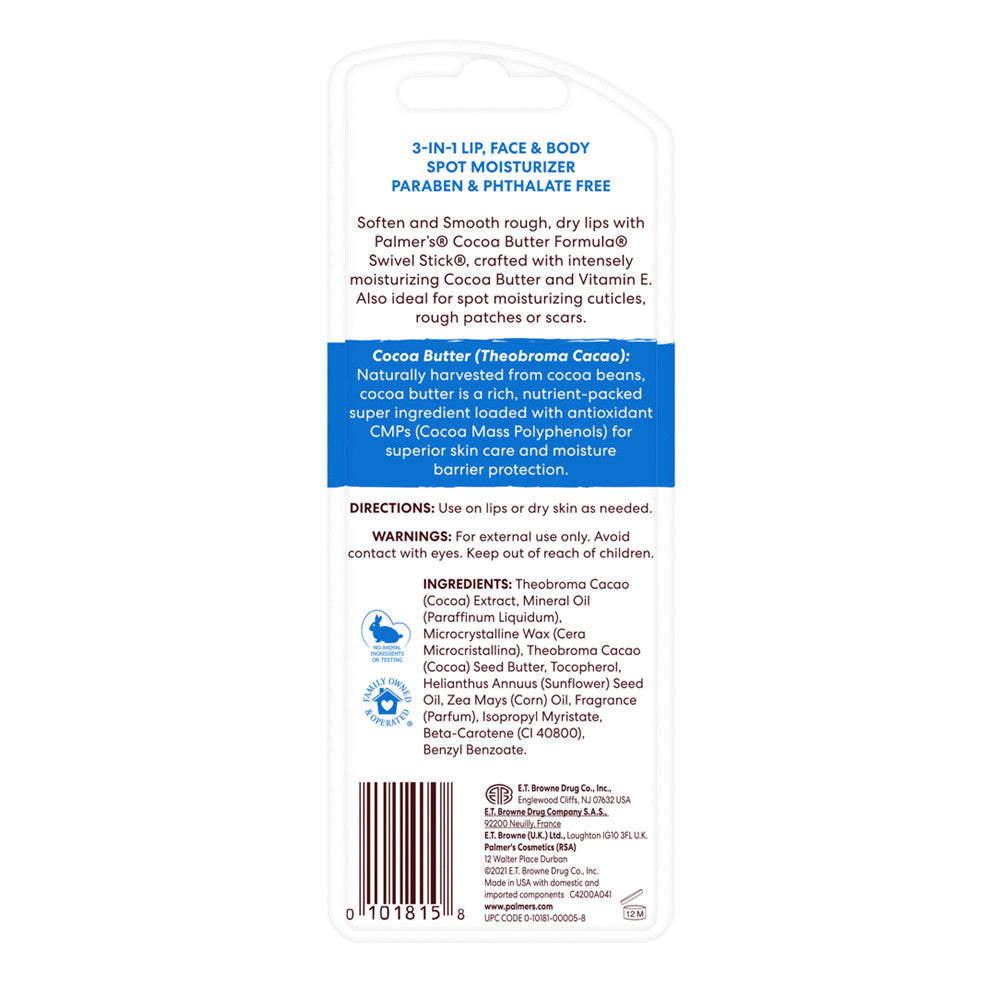 Palmers Cocoa Butter Formula With Vitamin E Swivel Stick, 0.5 Oz