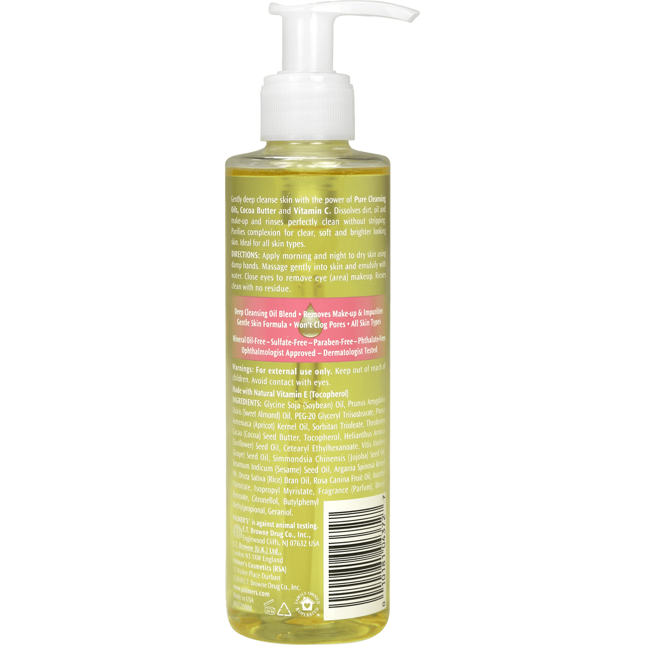 Palmers Cocoa Butter Formula Skin Therapy Cleansing Face Oil, 6.5 Oz