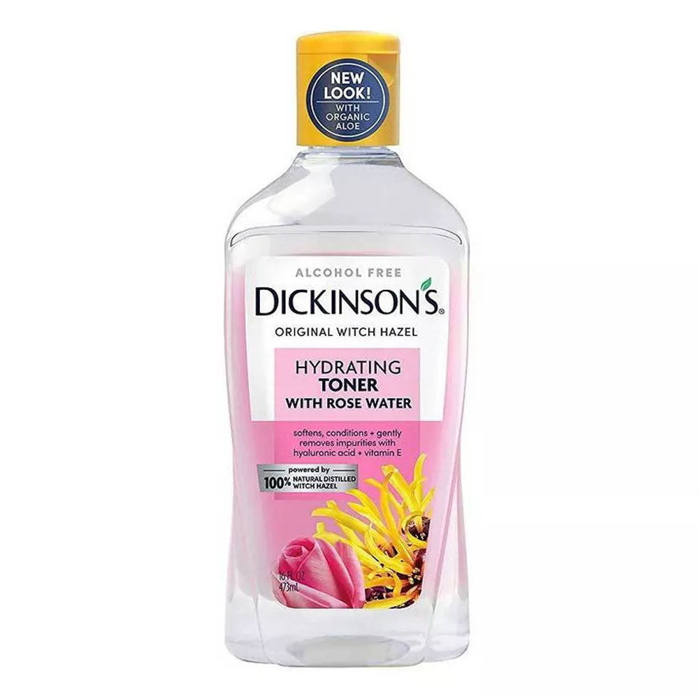 Dickinsons Enhanced Witch Hazel Hydrating Toner, 16 oz
