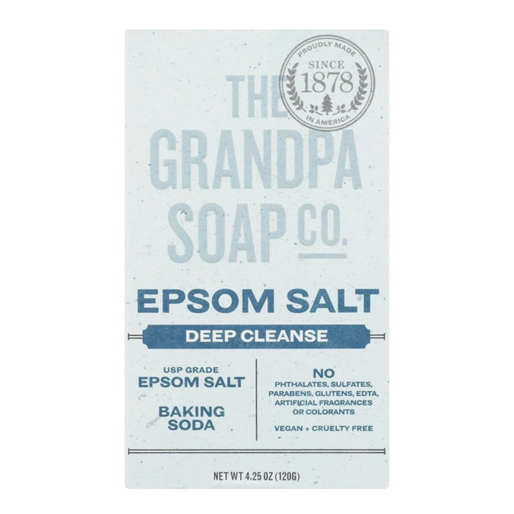Grandpas Face And Body Bar Soap Epsom Salt, 4.25 Oz