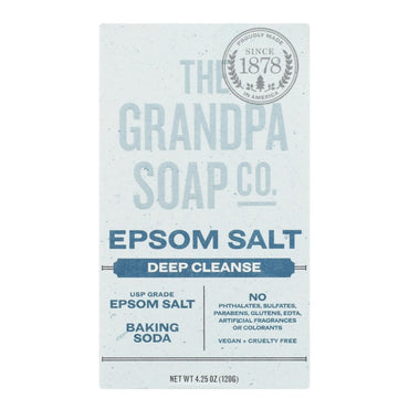 Grandpas Face And Body Bar Soap Epsom Salt, 4.25 Oz