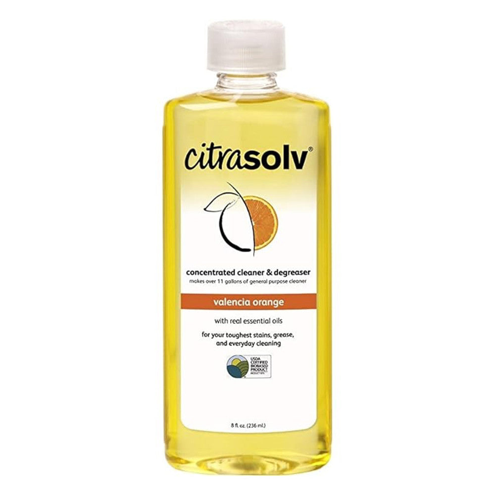 Citra Solv Cleaner And Degreaser Natural Concentrate Valencia Orange, 8 Oz