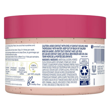 Dove Exfoliating Body Polish Body Scrub with Pomegranate and Shea butter, 10.5 Oz