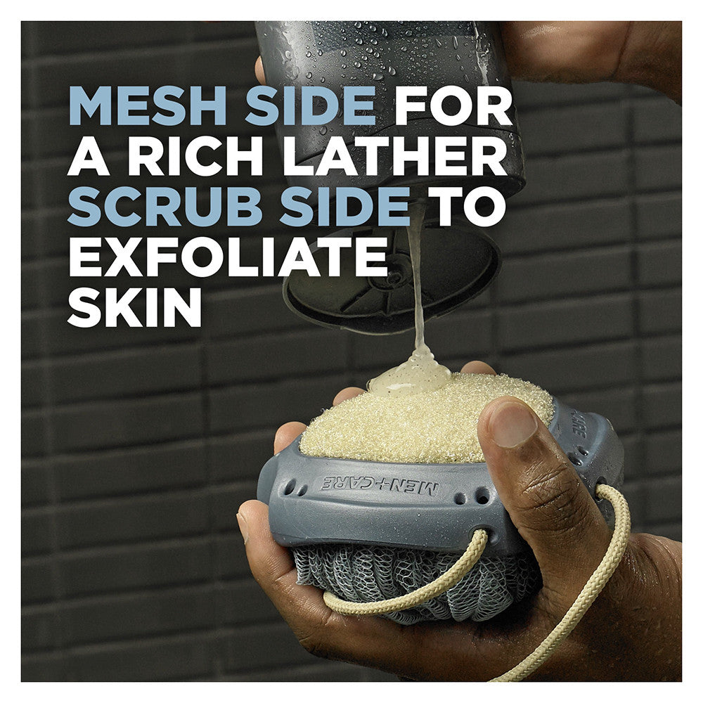 Dove Men Plus Care Active Clean Shower Scrubbing Tool, Maximum Body Scrub, 1 Ea