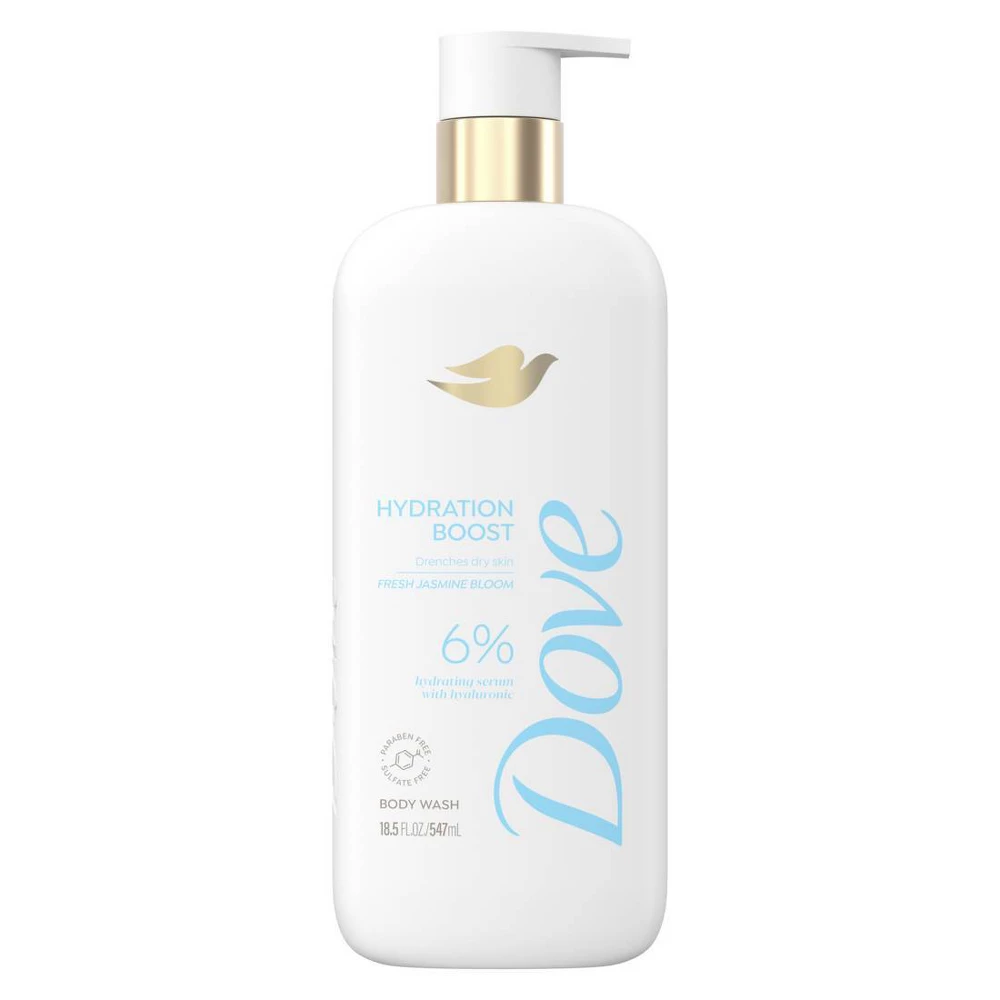 Dove Hydration Boost Body Wash Hydrates and Refreshes Skin 18.5Oz (547ml)