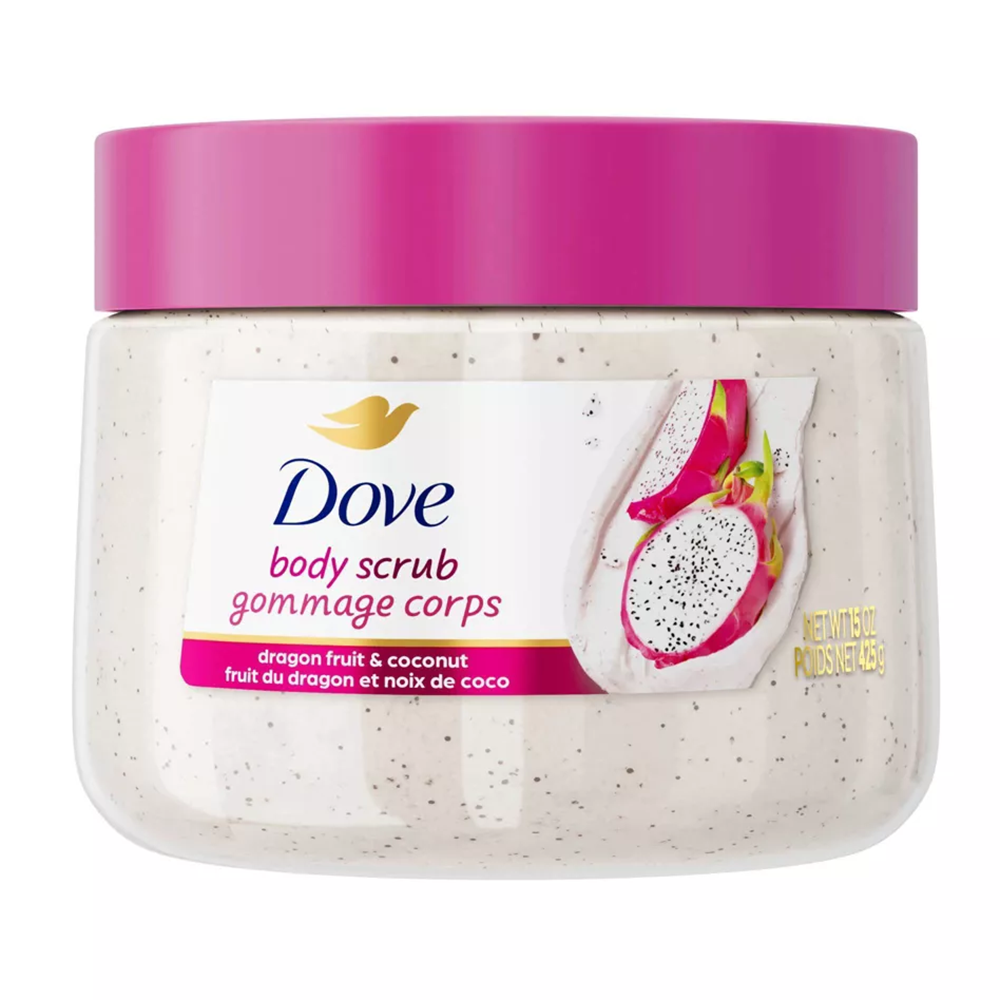 Dove Dragon Fruit and Coconut Body Scrub Exfoliating and Moisturizing Skin 15Oz (425g)