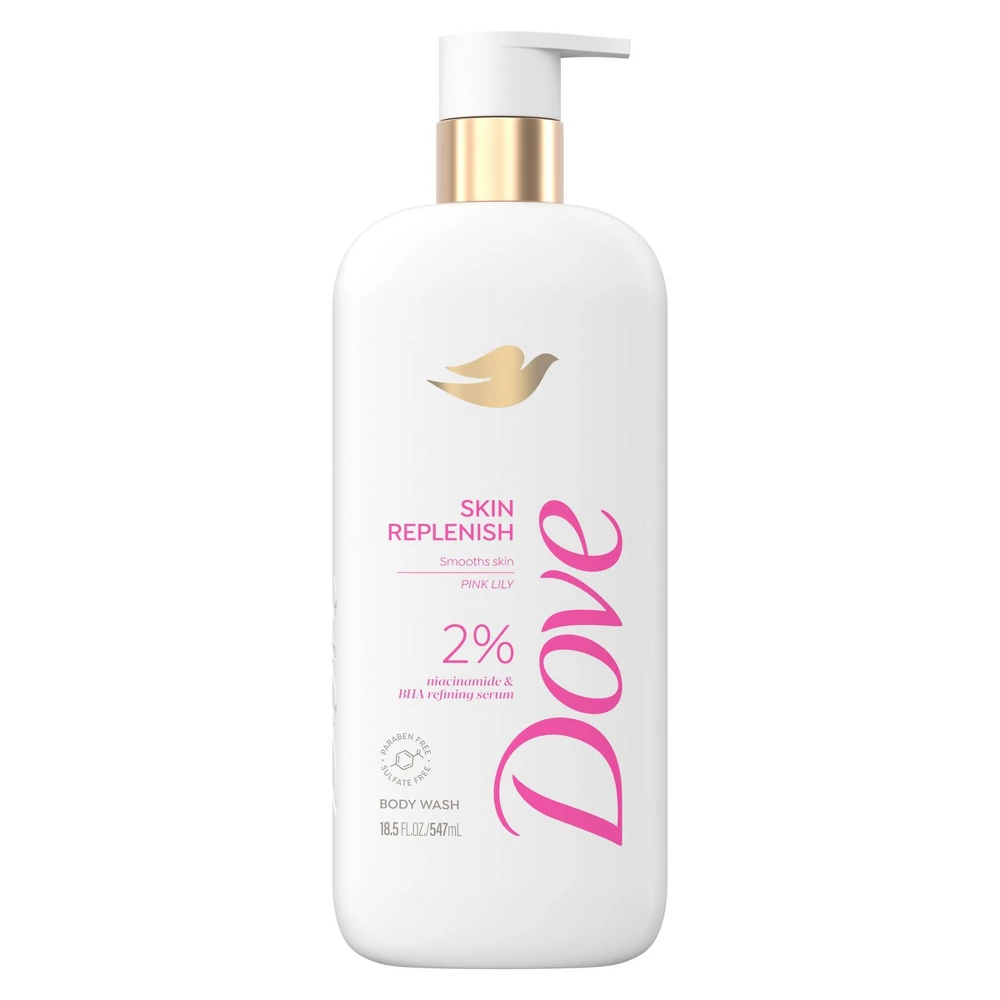 Dove Replenishing Body Wash Restores and Nourishes Skin 18.5Oz (547ml)