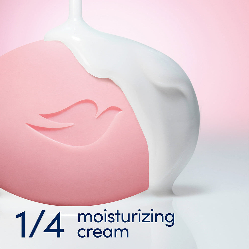 Dove Pink Rosa Moisturizing Cream Beauty Bar Soap, 4 Ea, 3.75 Oz