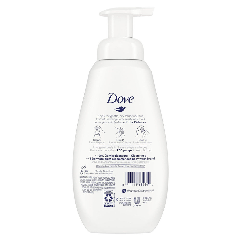 Dove Shea Butter and Warm Vanilla Shower Foam Body Wash, 13.5 Oz