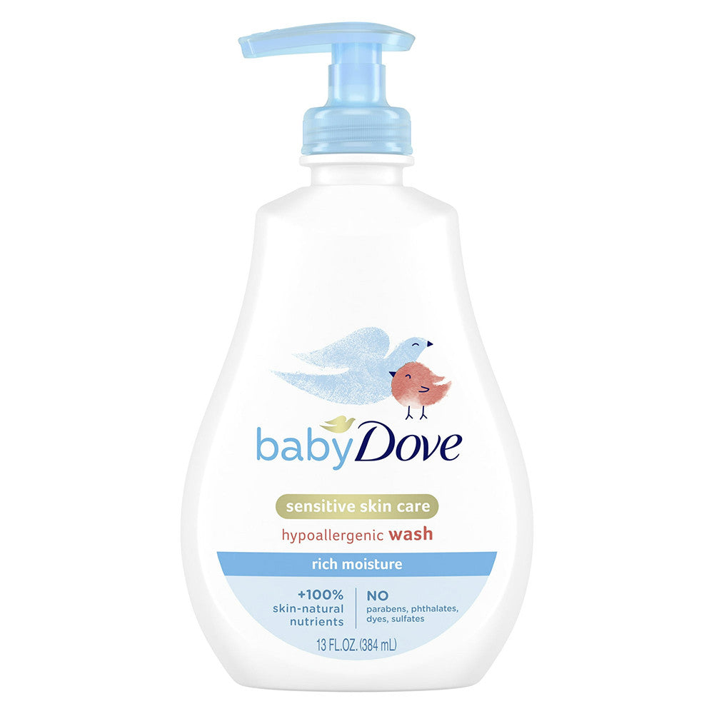 Baby Dove Rich Moisture Hypoallergnic Wash Newborn Sensitive Skin, 13 Oz