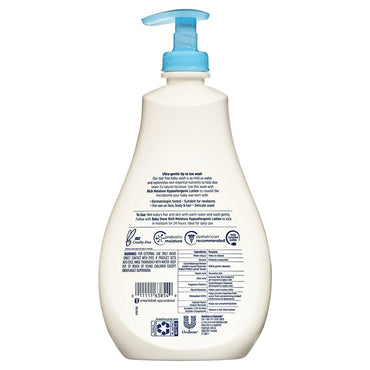 Baby Dove Sensitive Skin Care Hypoallergenic Liquid Body Wash with Pump, Rich Moisture, 20 Oz