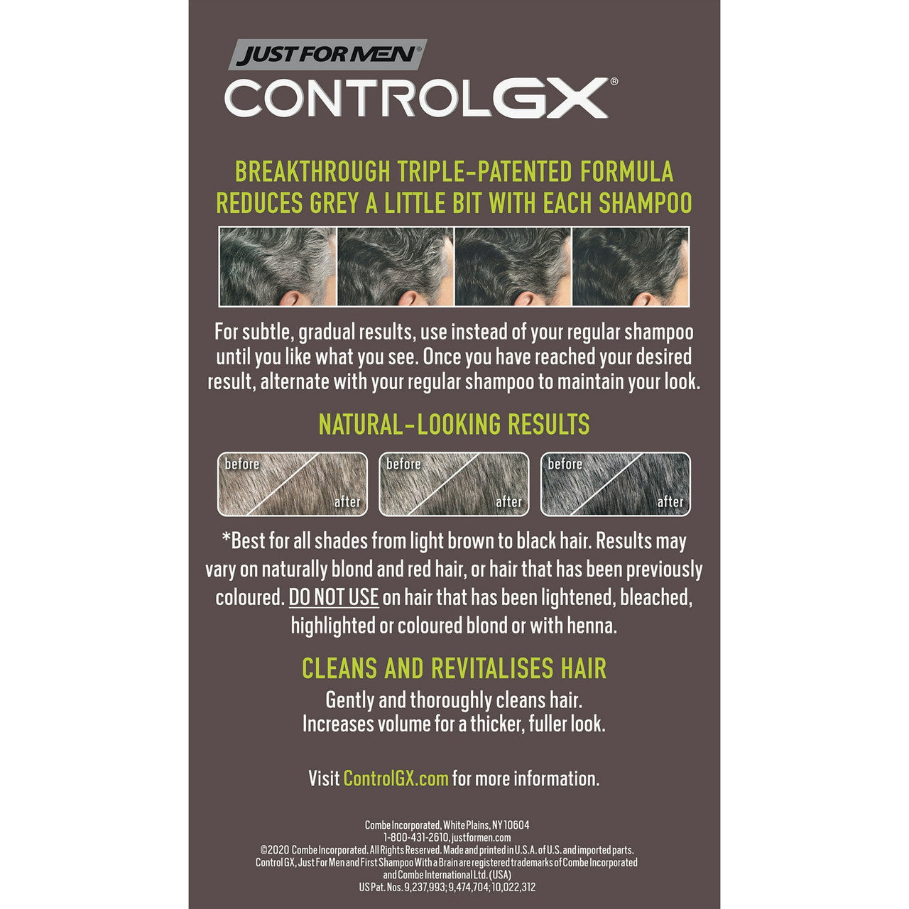 Just For Men Control GX Grey Reducing Hair Shampoo, 4 Oz