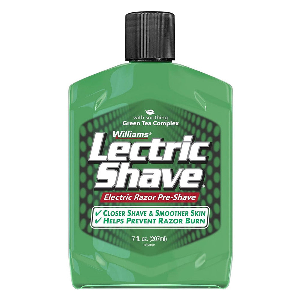 Williams Lectric Shave Pre Electric Shave Lotion Regular, 7 Oz