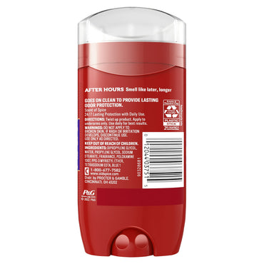 Old Spice Red Zone After Hours Deodorant, 3 Oz