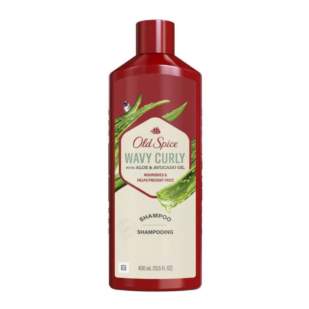 Old Spice Wavy Curly Shampoo With Aloe And Avocado Oil, 13.5 Oz